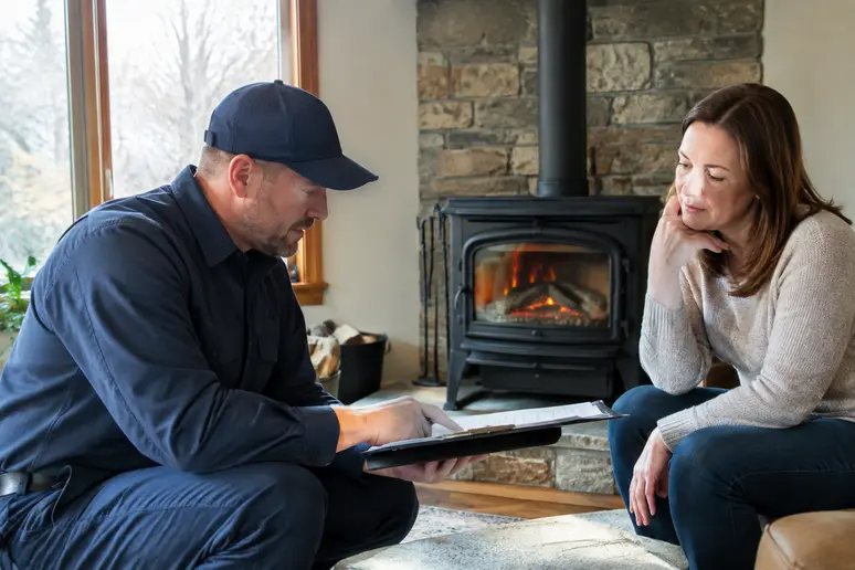 Devis et budget pour l'achat et l'installation d'un poêle à bois 11kW dans une maison rénovée